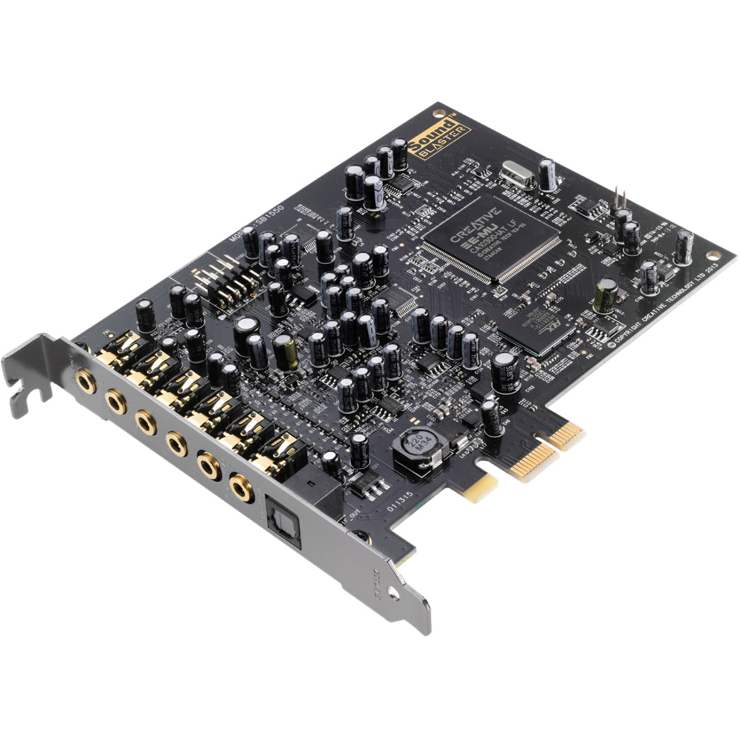 Sound Blaster 70SB155000001 Audigy RX Sound Card, 7.1 Channels, 24-bit DAC, PCI Express