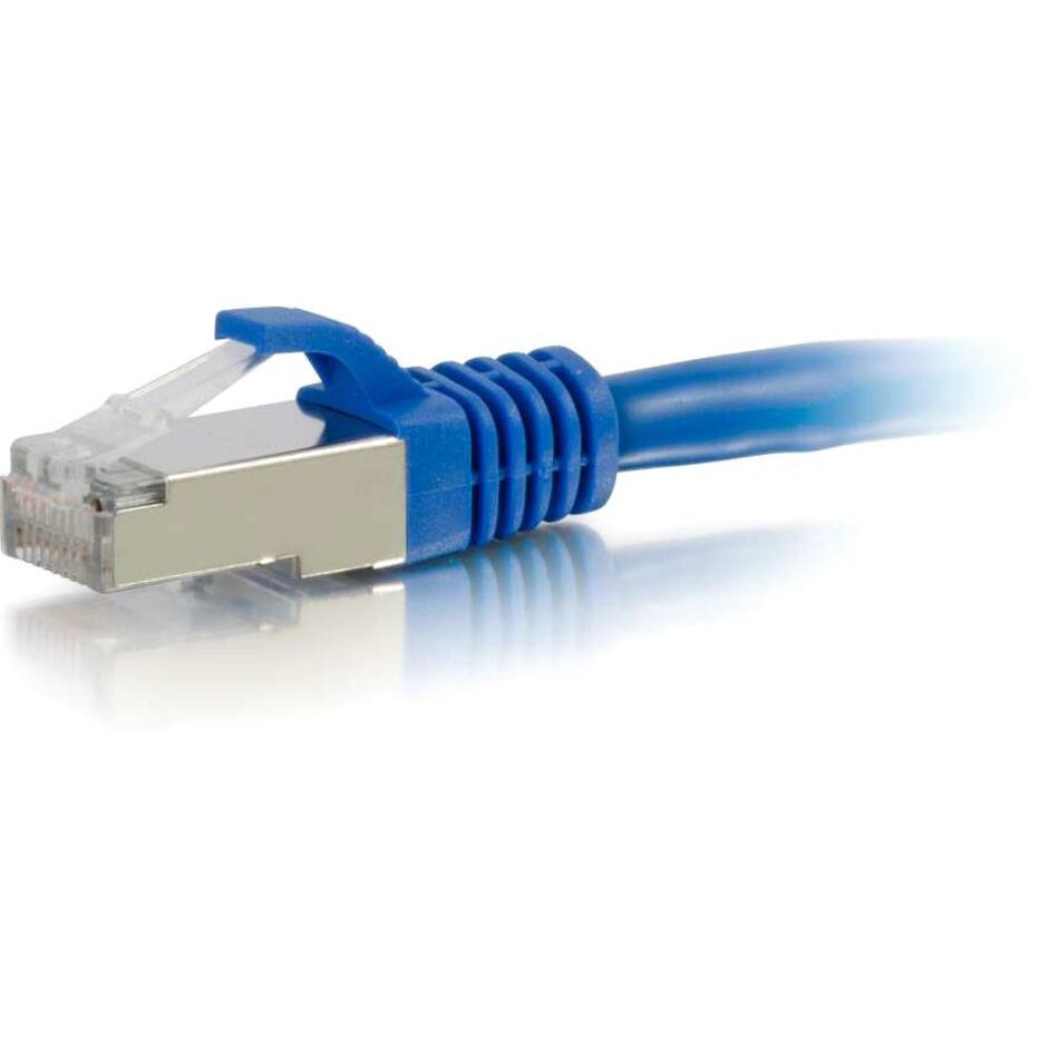 C2G 00793 3ft Cat6 Snagless Shielded (STP) Ethernet Network Patch Cable, Blue