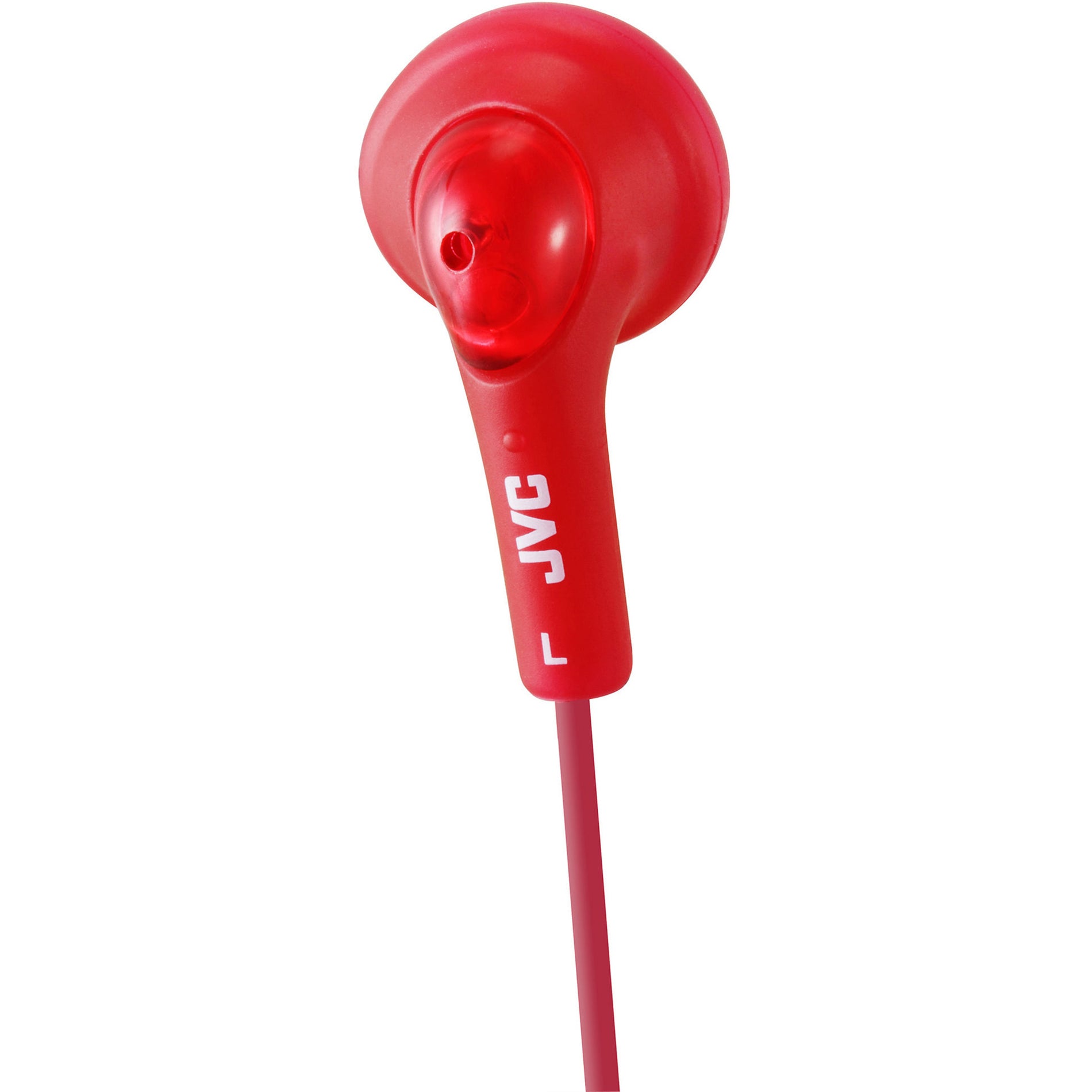 JVC HA-F160-R Gumy Earphone, Bass Boost, Tangle Resistant Cable, Red