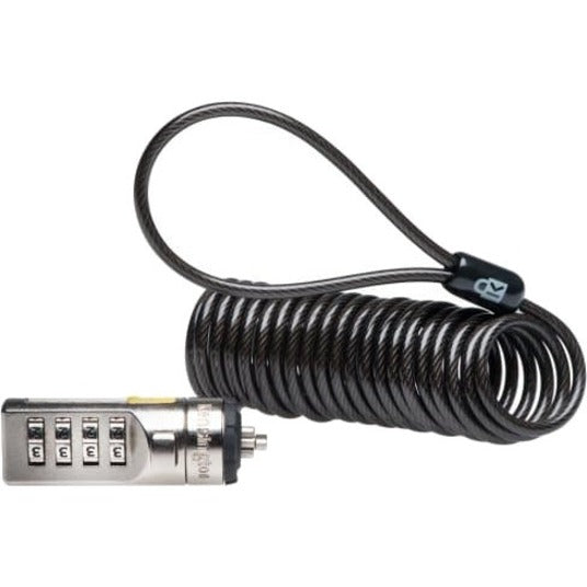 Kensington K64670AM Cable Lock, Portable Combination Laptop Lock - Black, 6 ft Cable Length