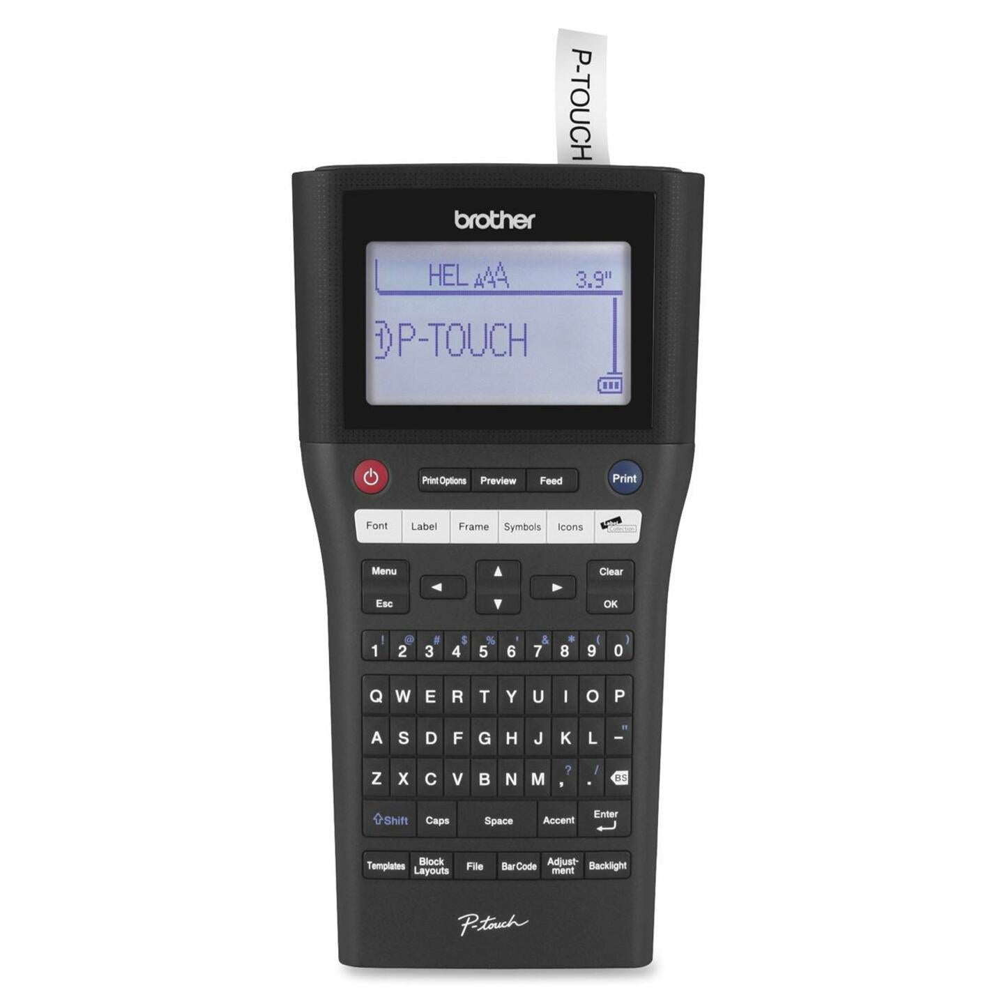Brother PT-H500LI Rechargeable Labelmaker, LCD Display, Battery & Power Adapter, Mac & PC Compatible