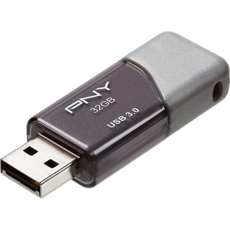 PNY P-FD32GTBOP-GE 32GB USB 3.0 (3.1 Gen 1) Type A Flash Drive, High-Speed Data Transfer