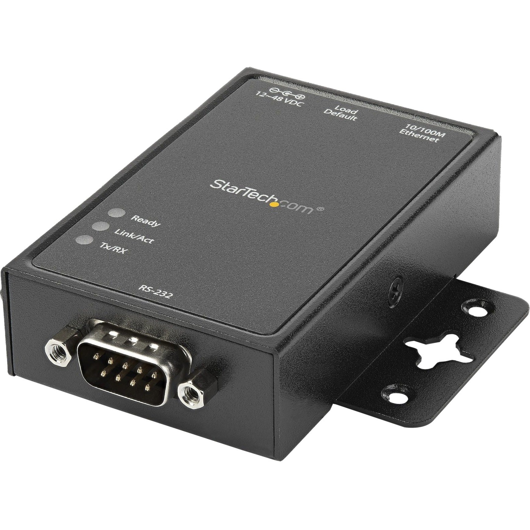 StarTech.com NETRS2321P 1 Port RS232 Serial to IP Ethernet Converter / Device Server - Aluminum, 2 Year Warranty, TAA Compliant