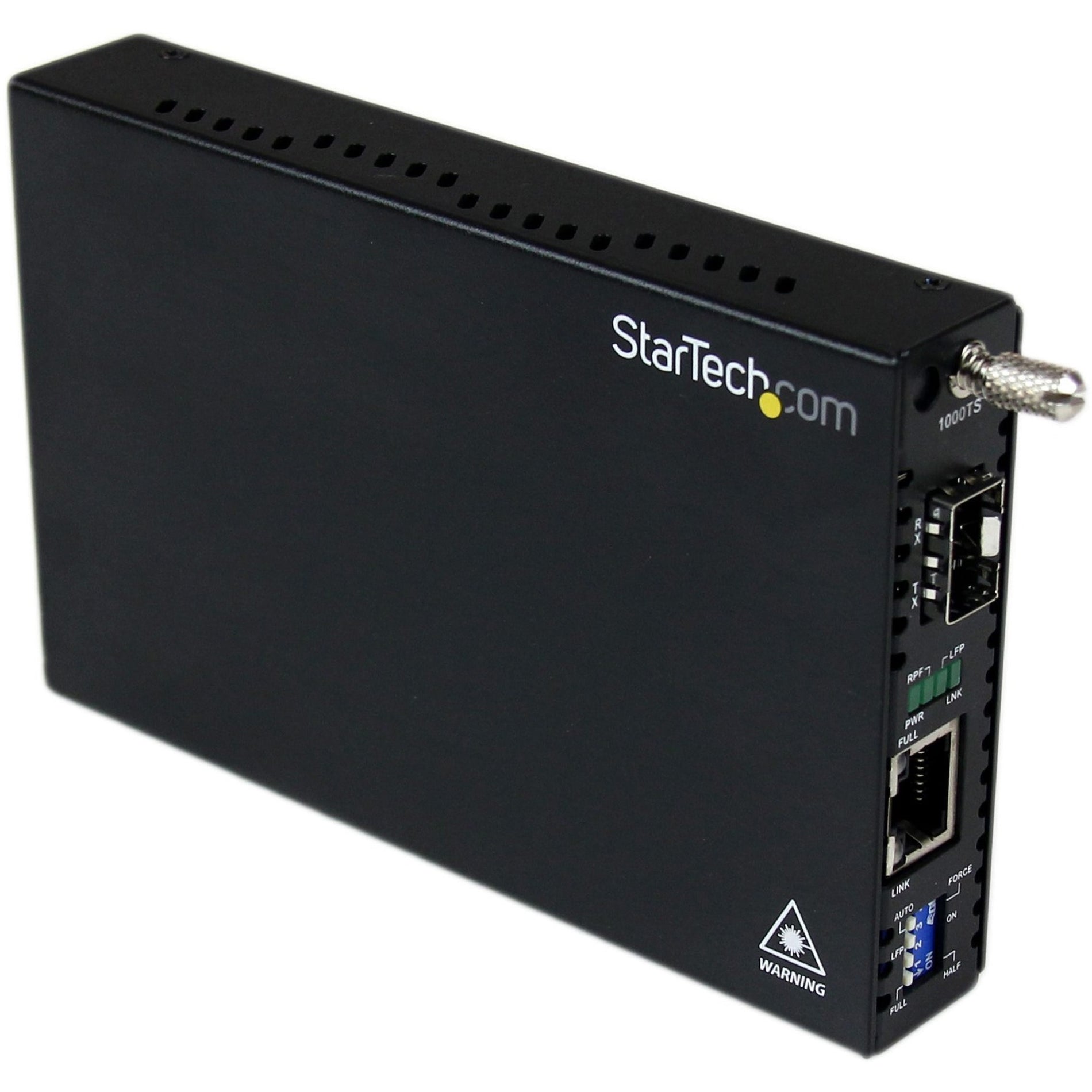 StarTech.com ET91000SFP2 Gigabit Ethernet Fiber Media Converter with Open SFP Slot, Reliable Network Connectivity for High-Speed Data Transfer