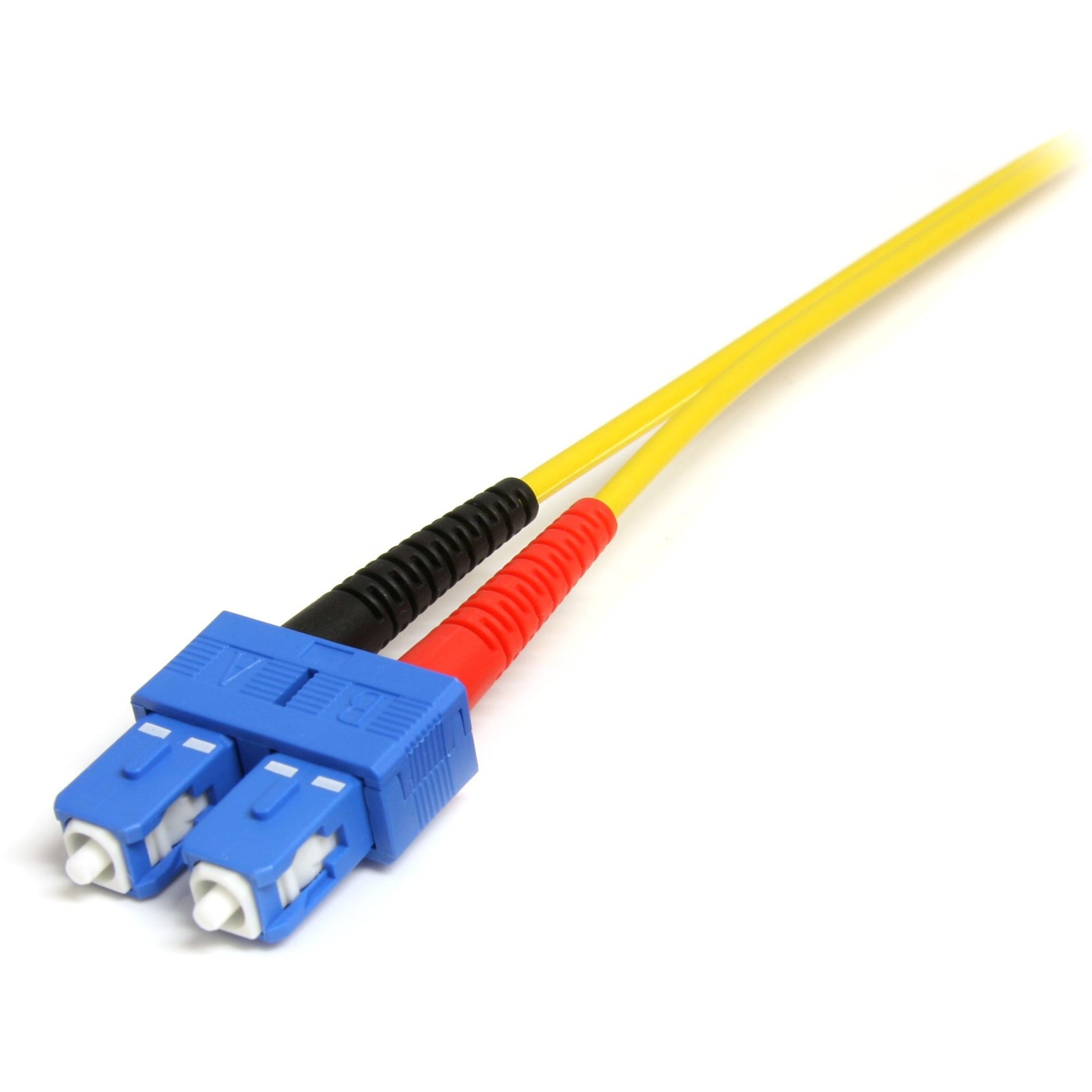 StarTech.com SMFIBLCSC4 4m Single Mode Duplex Fiber Patch Cable LC-SC, 100 Gbit/s, Yellow