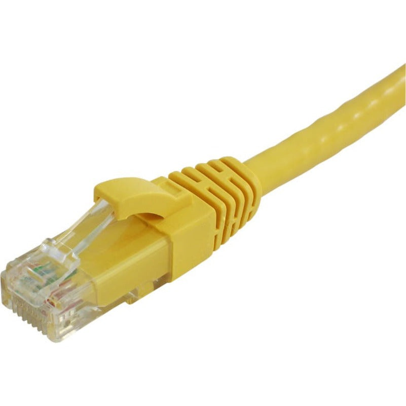 Optilink ECAT5-4PR-01-YEB 1FT Yellow CAT5E Snagless Molded Booted Patch Cord, Ultra Flexible, RJ-45 Network Cable