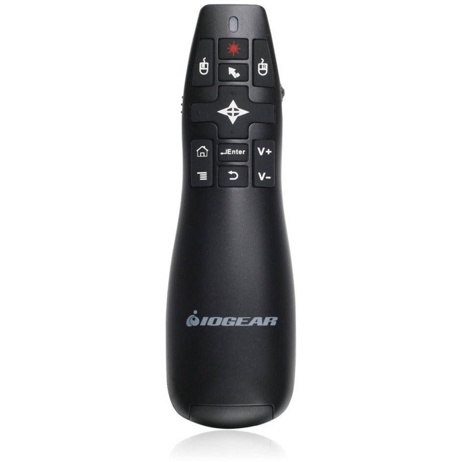 IOGEAR Red Point Pro Gyroscopic Presentation Mouse - 2.4GHz Wireless With Laser Pointer For PowerPoint/Keynote