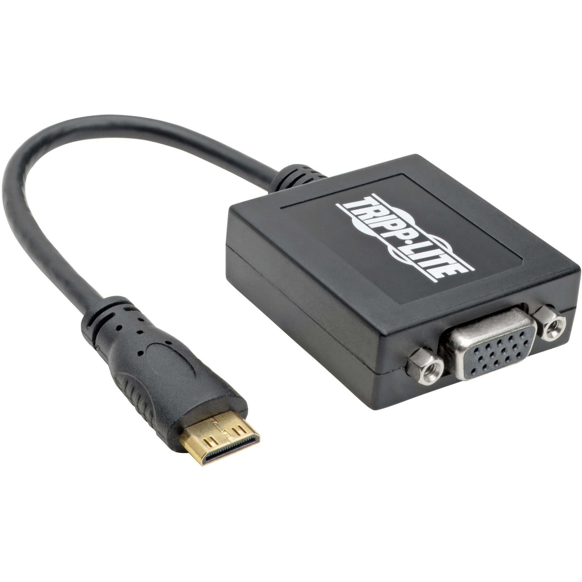 Tripp Lite P131-06N-MINI HDMI/VGA Video Cable, 6", Copper Conductor, TAA Compliant, RoHS Certified