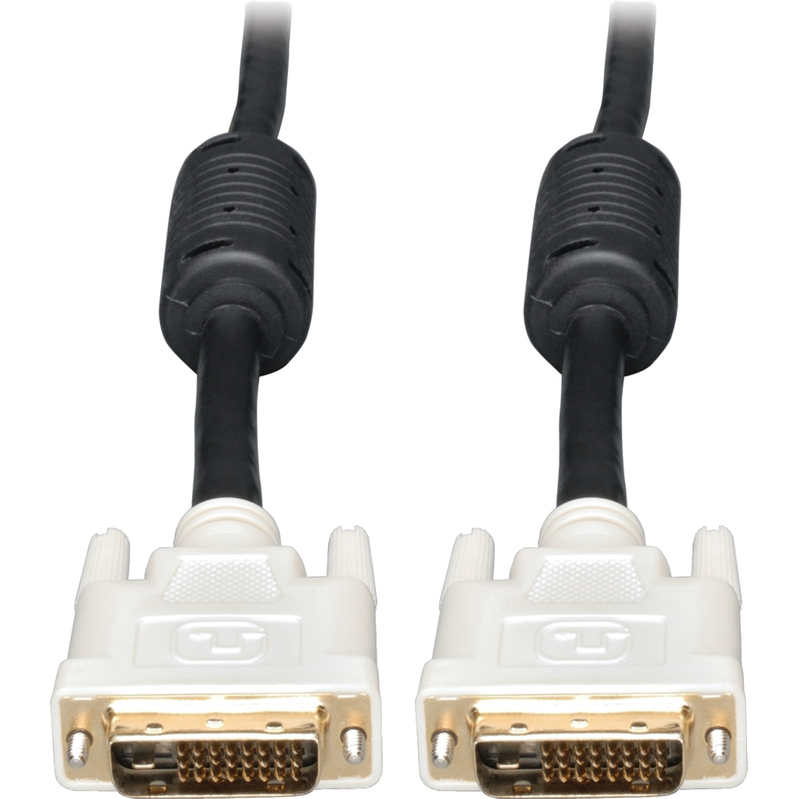 Tripp Lite P560-001 1-ft. DVI Dual Link TMDS Cable, Molded, Copper Conductor, Shielded, Gold Plated Connectors, 1 ft Length, Black