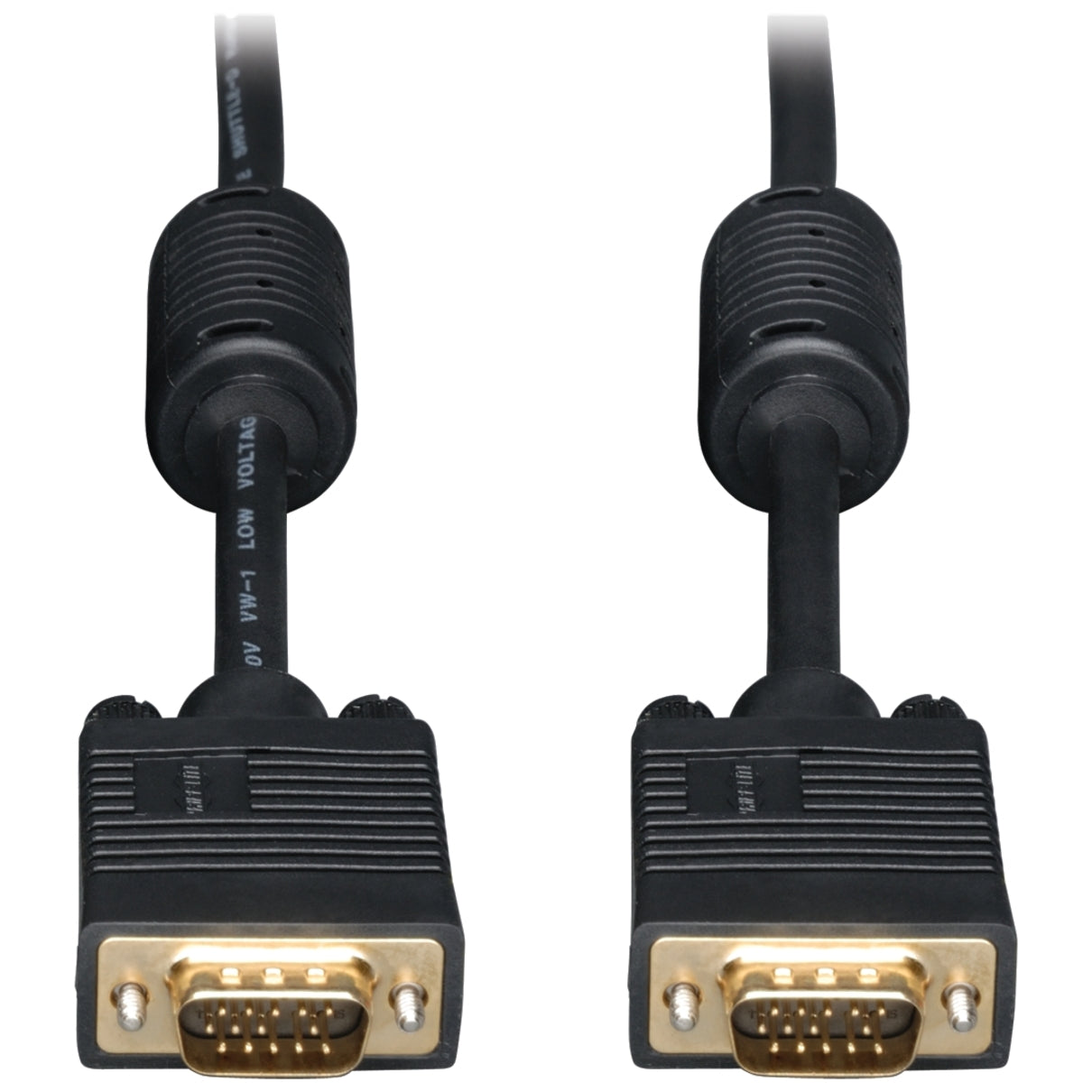 Tripp Lite P502-035 35-ft. SVGA/VGA Monitor Gold Cable with RGB Coax, High-Quality Video Transmission
