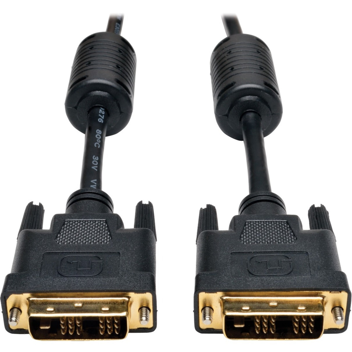 Tripp Lite P561-015 15-ft. DVI Single Link TMDS Cable, Molded, Copper Conductor, Gold Plated Connectors, Shielded, Black