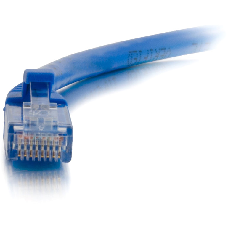 C2G 00932 6in Cat5e Snagless Unshielded (UTP) Network Patch Cable - Blue, Molded, Stranded, RJ-45 Male Connectors