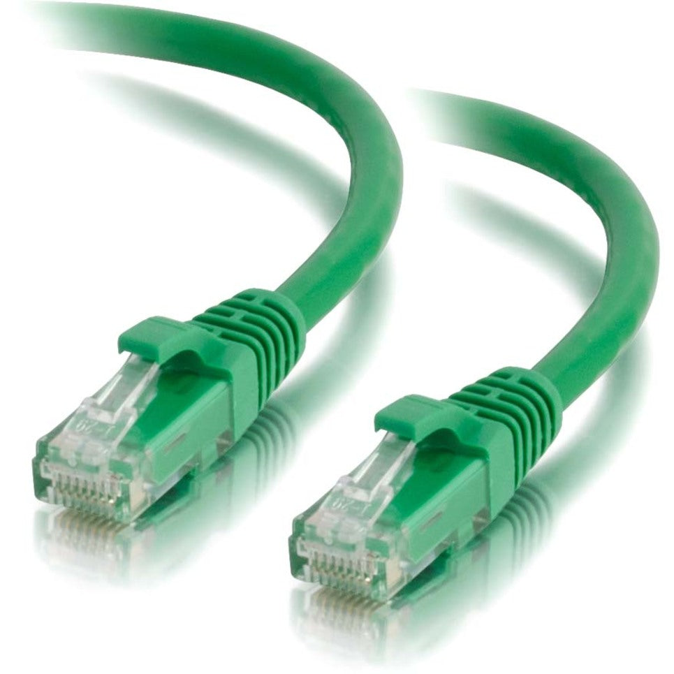 C2G 00934 6in Cat5e Snagless Unshielded (UTP) Network Patch Cable - Green, Lifetime Warranty, Molded, Stranded