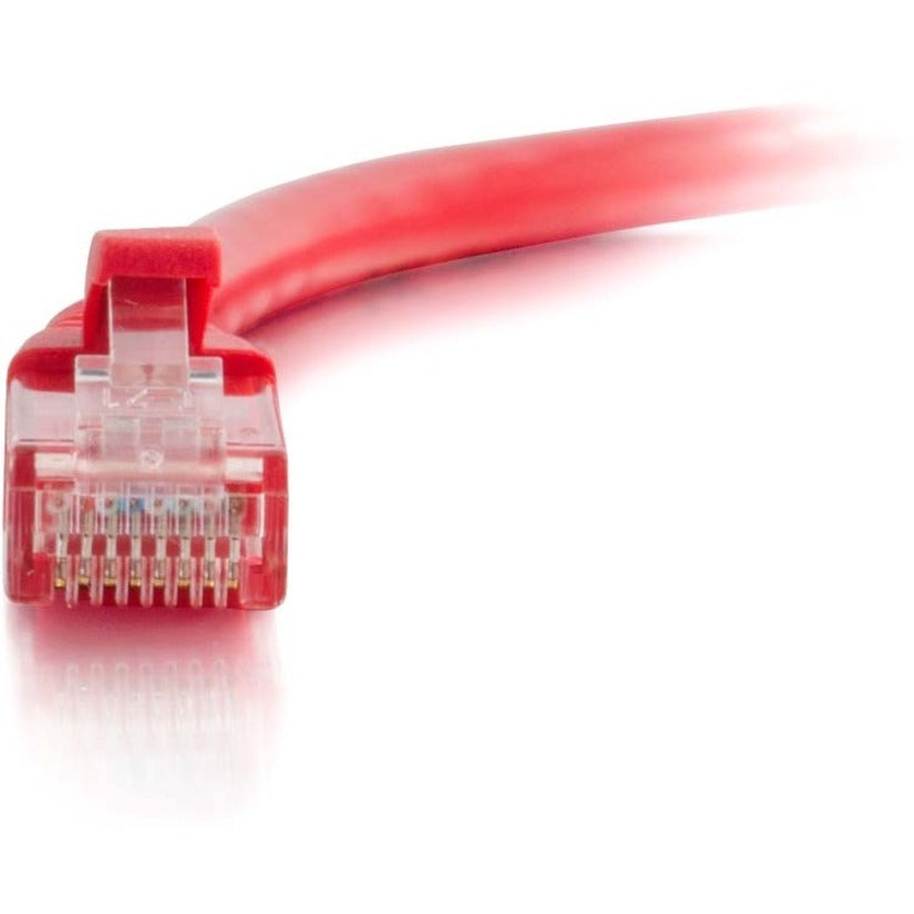 C2G 00935 6in Cat5e Snagless Unshielded (UTP) Network Patch Cable - Red, Lifetime Warranty, RoHS Certified