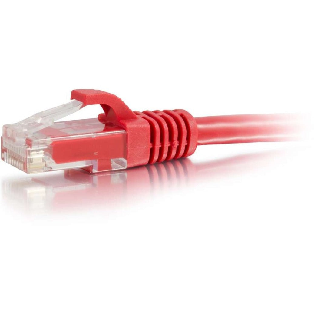 C2G 00955 6in Cat6 Snagless Unshielded (UTP) Network Patch Cable, Red
