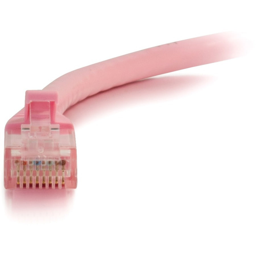 C2G 00960 6in Cat6 Snagless Unshielded (UTP) Network Patch Cable, Pink