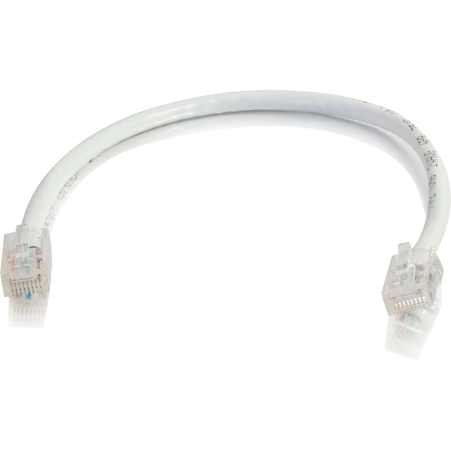 C2G 00969 6in Cat6 Non-Booted Unshielded (UTP) Network Patch Cable - White, Lifetime Warranty, China