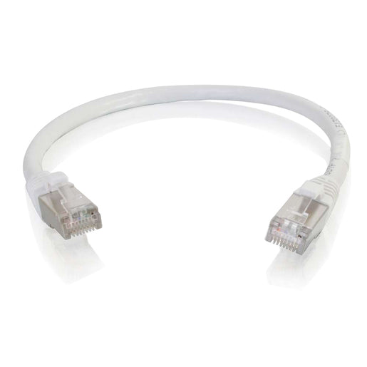 C2G 6in Cat6 Snagless Shielded (STP) Network Patch Cable - White (00987)