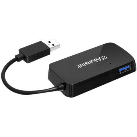 Aluratek AUH2304F 4-Port USB 3.0 SuperSpeed Hub with Attached Cable, Expand Your USB Connectivity