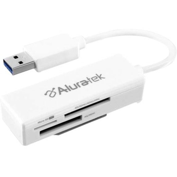 Aluratek AUCR300F Flash Reader - USB 3.0 External, SD, microSD, miniSD