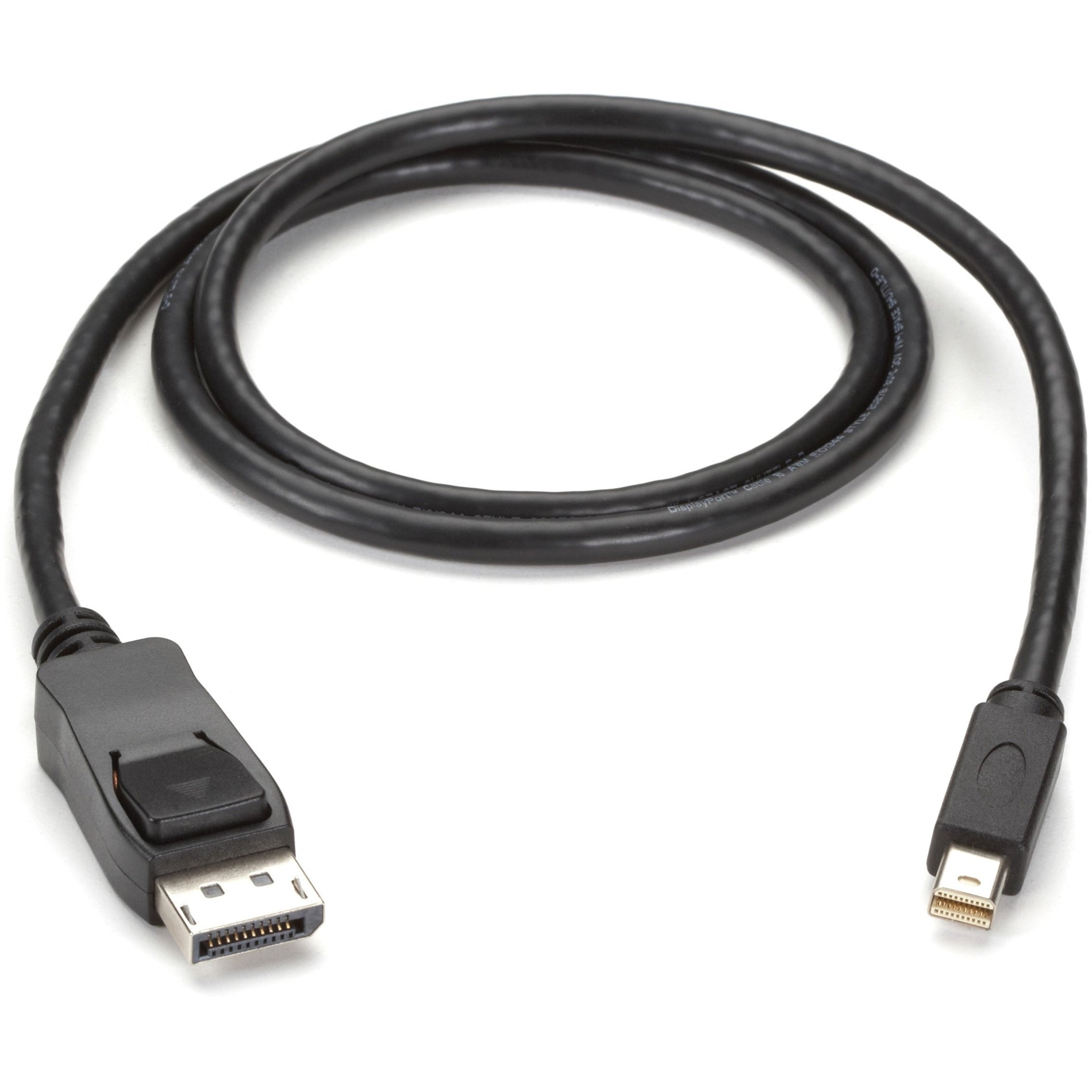 Black Box ENVMDPDP-0006-MM Mini DisplayPort to DisplayPort Cable, 6 ft, Gold-Plated Connectors, 5.4 Gbit/s Data Transfer Rate