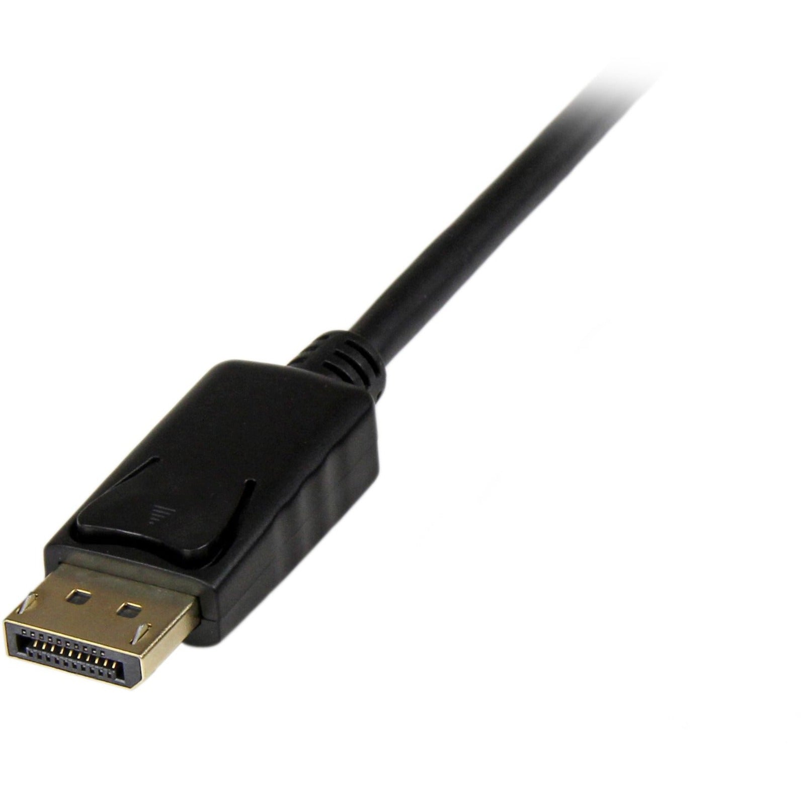 StarTech.com DP2DVIMM3BS DisplayPort/DVI-D Video Cable, 3 ft, Latching Connector, Flexible, Screw Lock