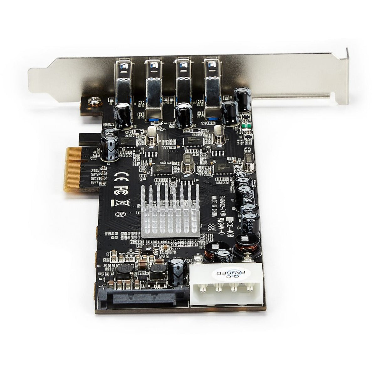 StarTech.com PEXUSB3S44V 4 Port PCIe USB Card Adapter with UASP - SATA/LP4 Power