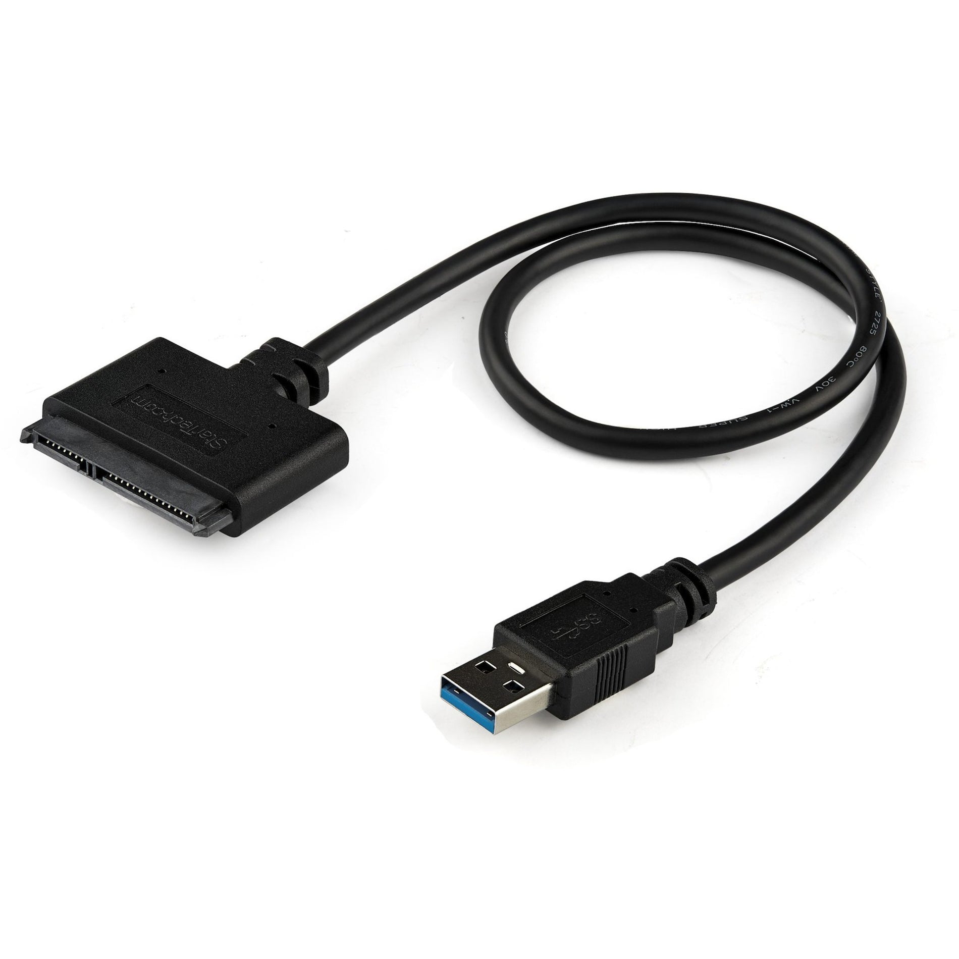 StarTech.com USB3S2SAT3CB SATA/USB Data Transfer/Power Cable, 1.64 ft, Black, FCC/CE Certified