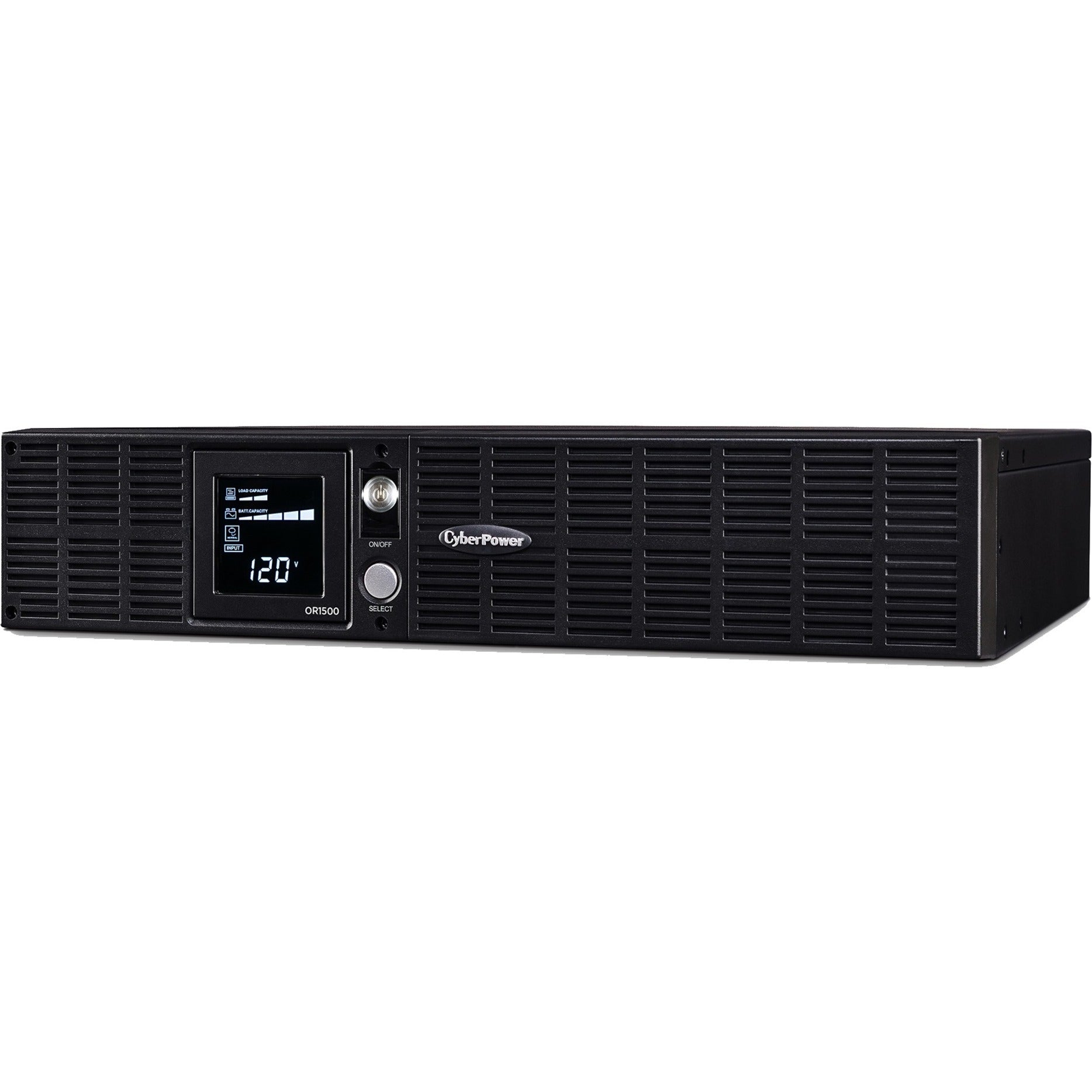 CyberPower OR1500LCDRT2U Smart App LCD UPS Systems, 1500VA, 8 Outlets, Energy Star Certified