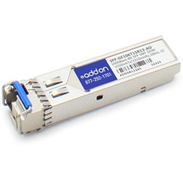AddOn SFP-GE10KT15R13-AO SFP Module, 1000Base-BX Gigabit Ethernet, Single-mode, 1 LC Port