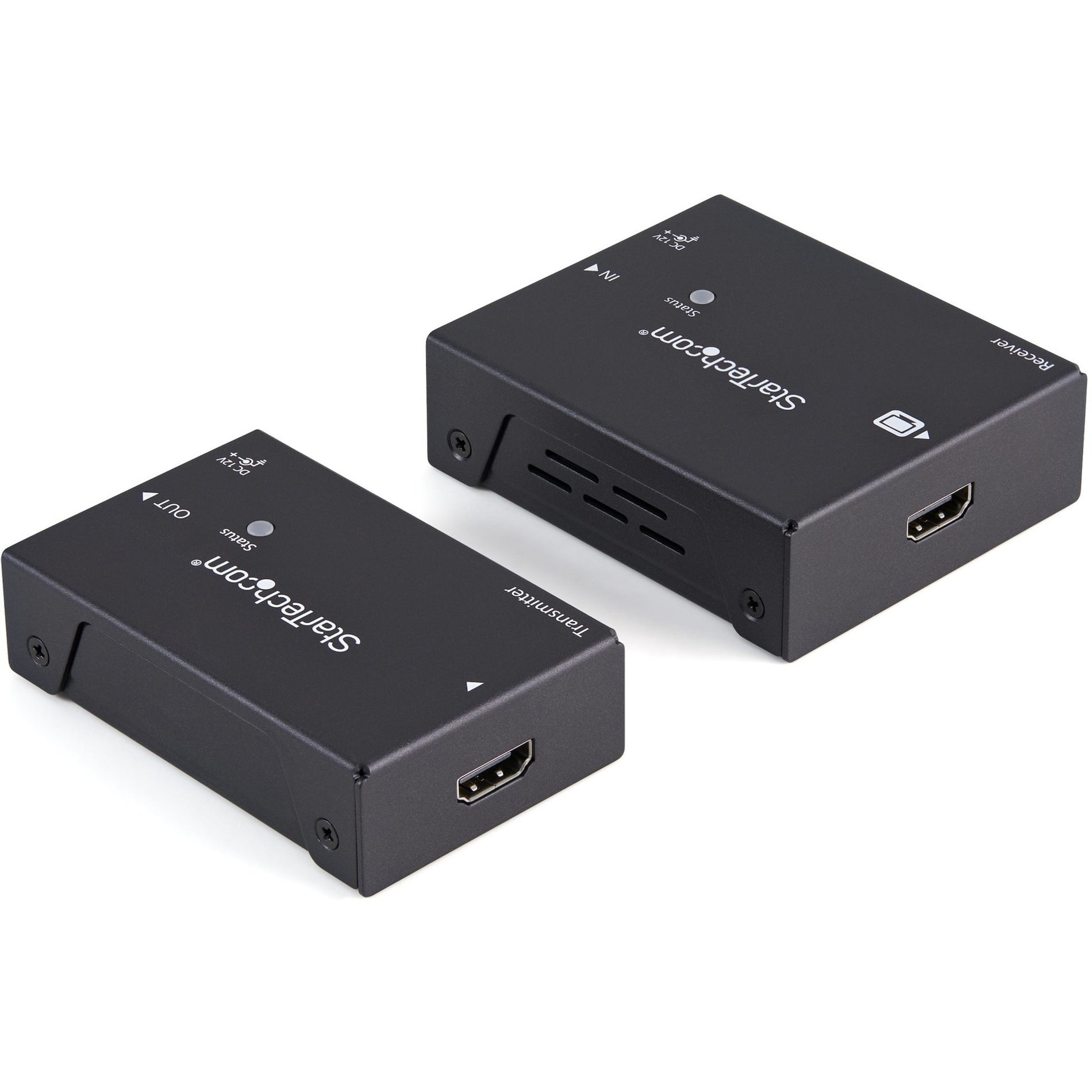 StarTech.com ST121HDBTPW HDMI over CAT5 HDBaseT Extender - Power over Cable - Ultra HD 4K - 330 ft (100m), 2 Year Warranty, TAA Compliant
