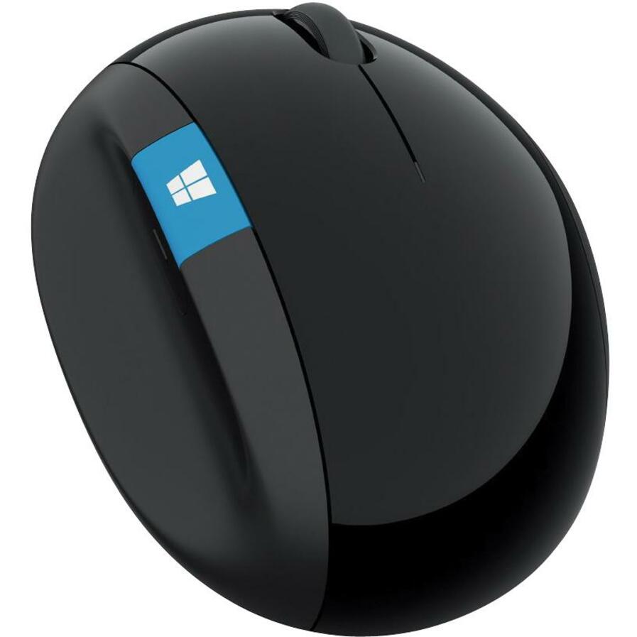 Microsoft 5LV-00001 Sculpt Ergonomic Mouse for Business, Wireless 2.4GHz, BlueTrack, 7 Buttons