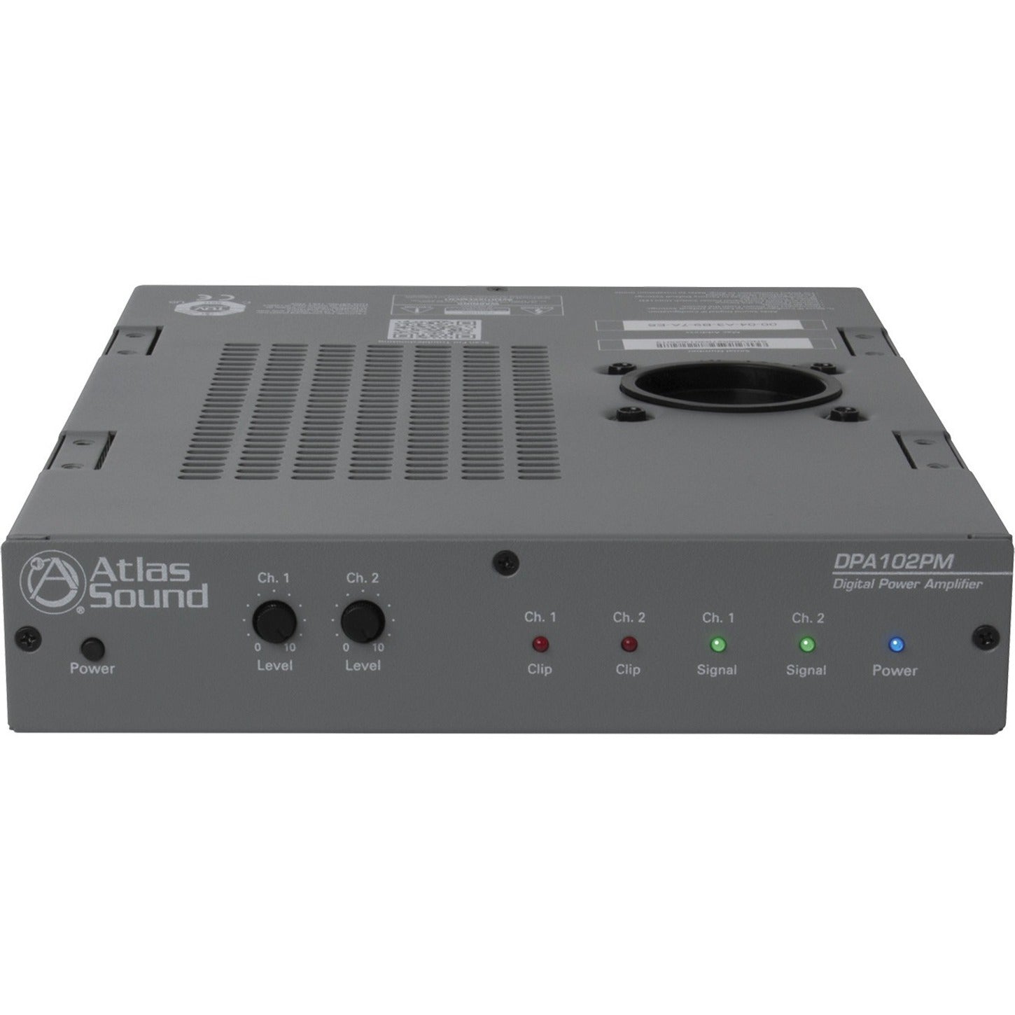 AtlasIED DPA-102PM Networkable 2-Channel Power Amplifier, 200W RMS, Energy Star, Environmentally Friendly