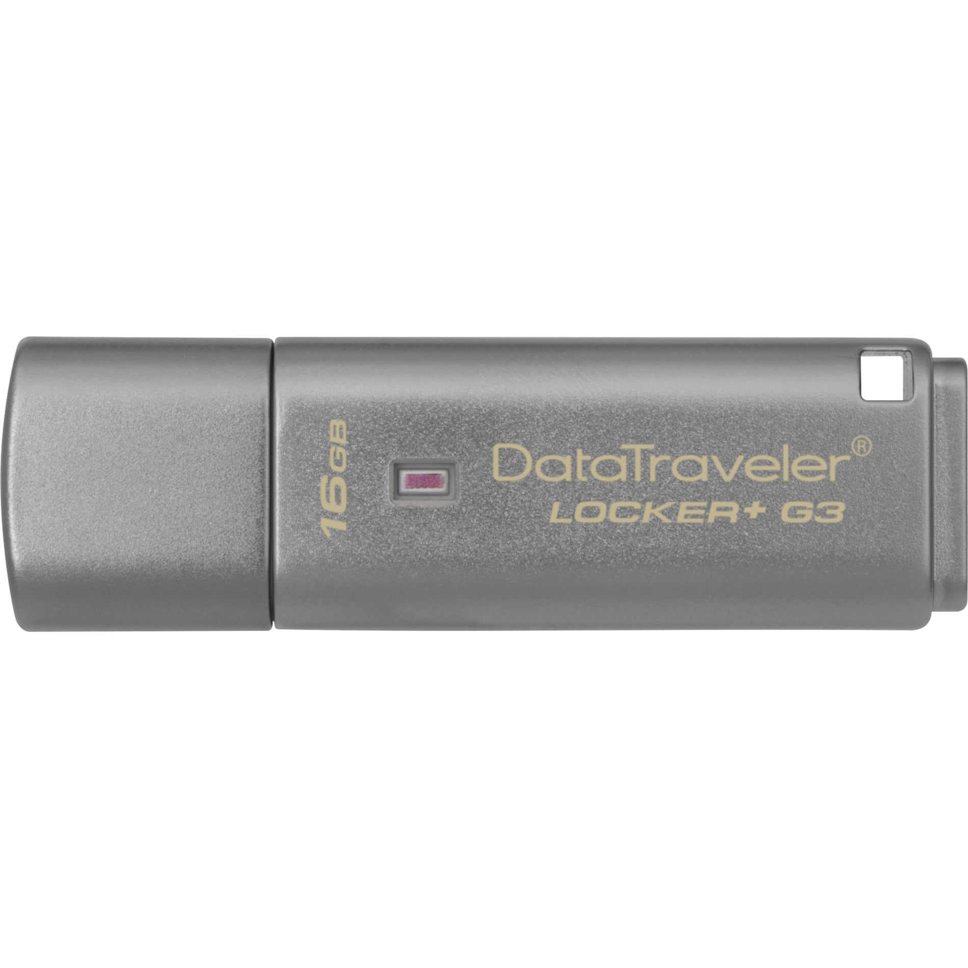 Kingston DTLPG3/16GB DataTraveler Locker+ G3 USB 3.0 Flash Drive, 16GB, Password Protection, Silver