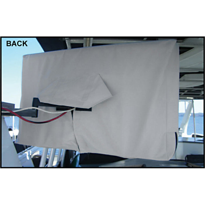 Solaire SOL65G Outdoor TV Cover for Up To 65" Flatscreen TV, Dust Resistant, Water Resistant, Sunlight Resistant, Neutral Gray