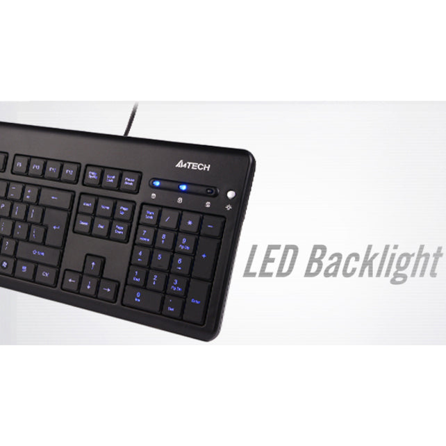 A4Tech KD-126 Backlight Keyboard, USB Cable, Black