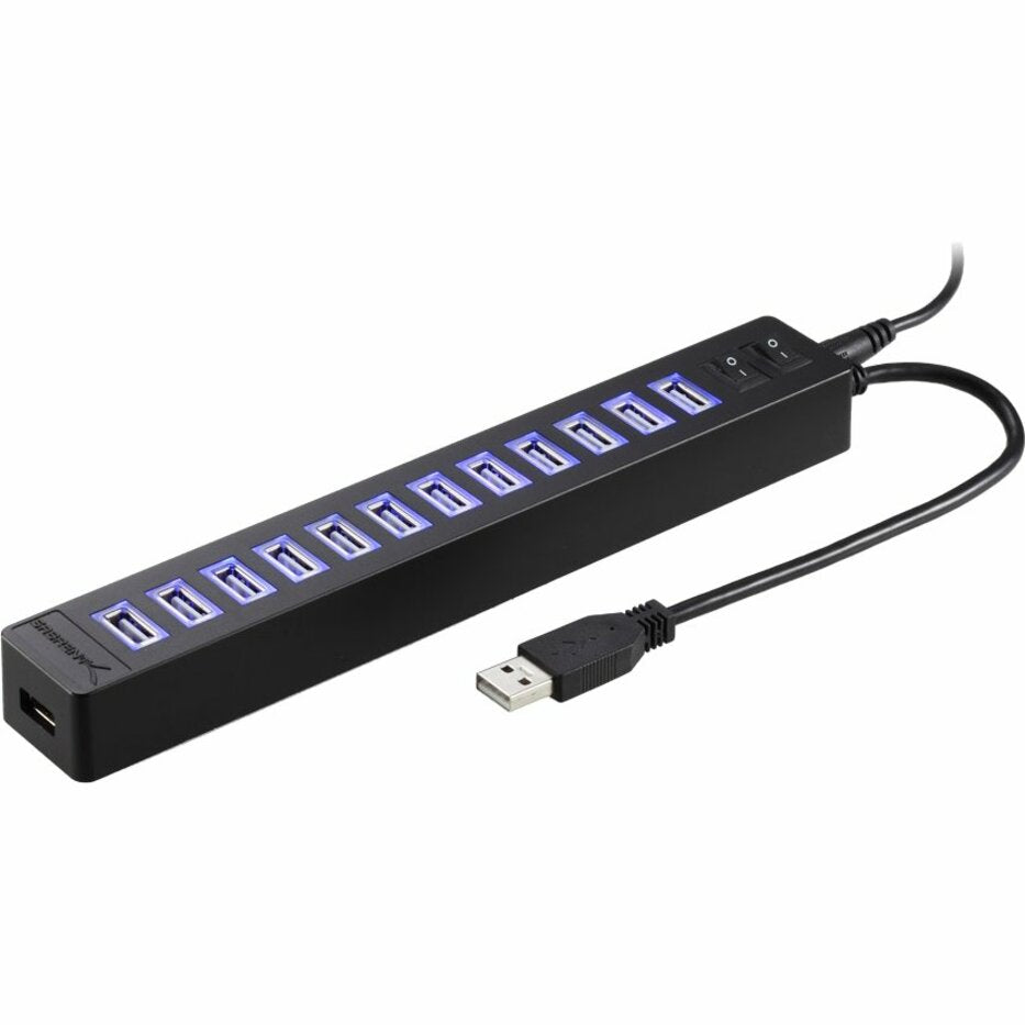 Sabrent HB-U14P 13-Port USB 2.0 Hub with Power Adapter, Expand Your USB Connectivity Effortlessly