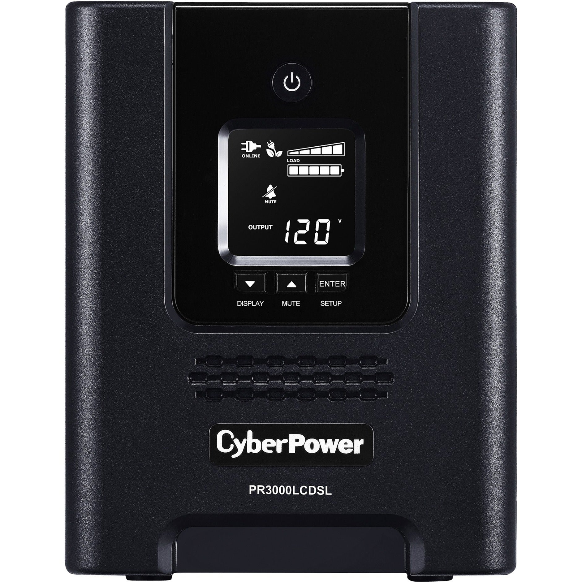 CyberPower PR3000LCDSL Smart App Sinewave UPS Systems, 3000VA Pure Sine Wave Tower LCD UPS