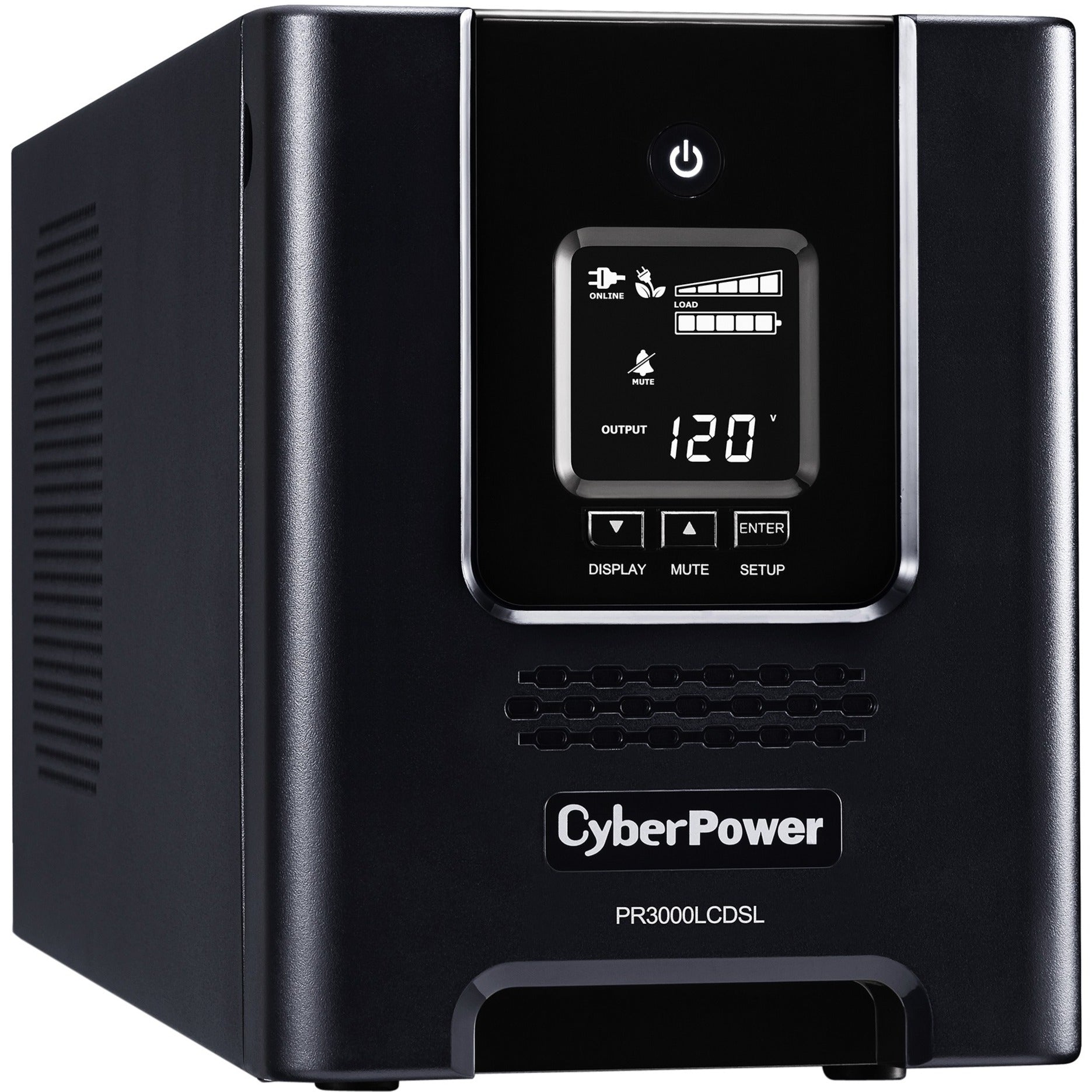 CyberPower PR3000LCDSL Smart App Sinewave UPS Systems, 3000VA Pure Sine Wave Tower LCD UPS
