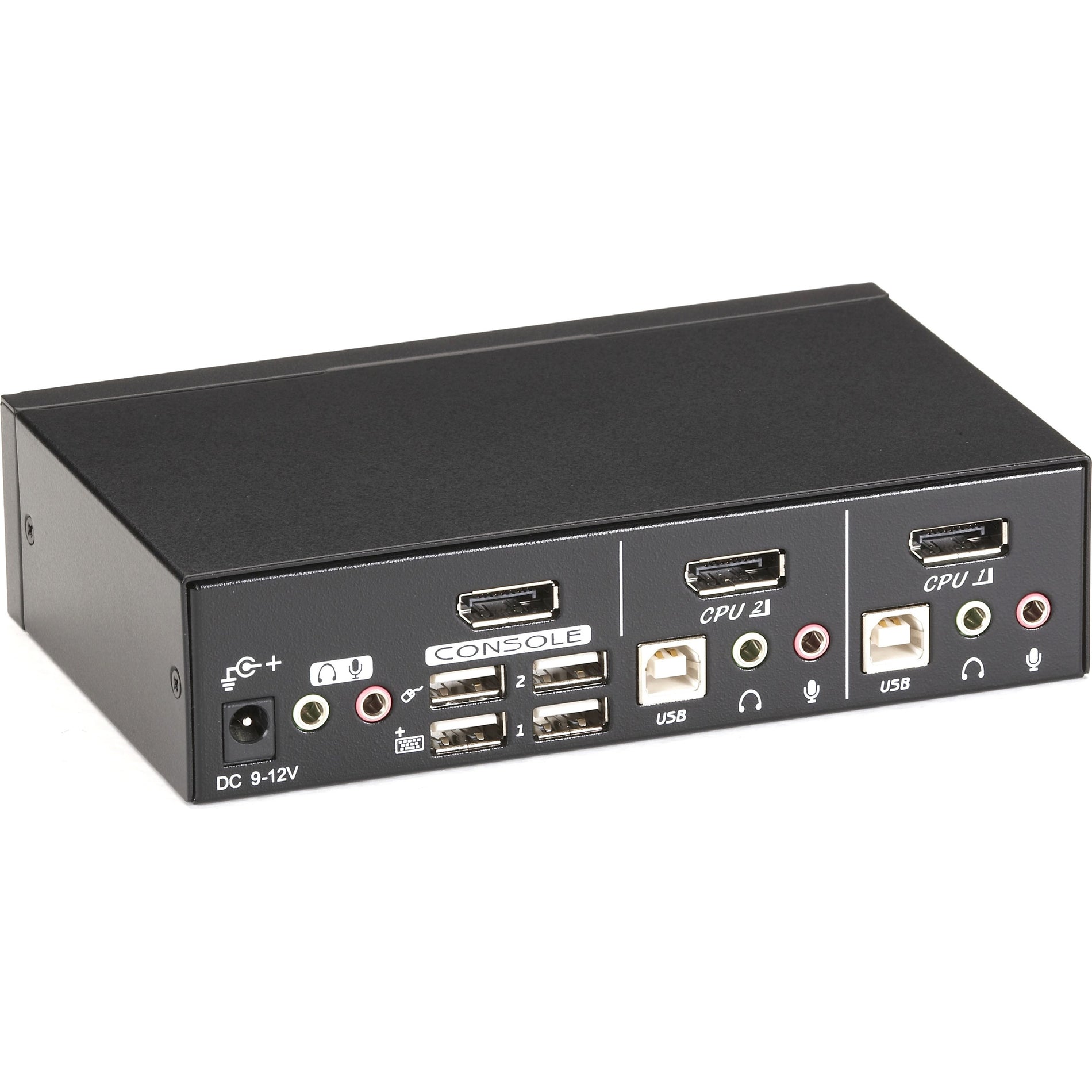 Black Box KV9702A ServSwitch KVM Switch DT DisplayPort with USB and Audio, 2-Port