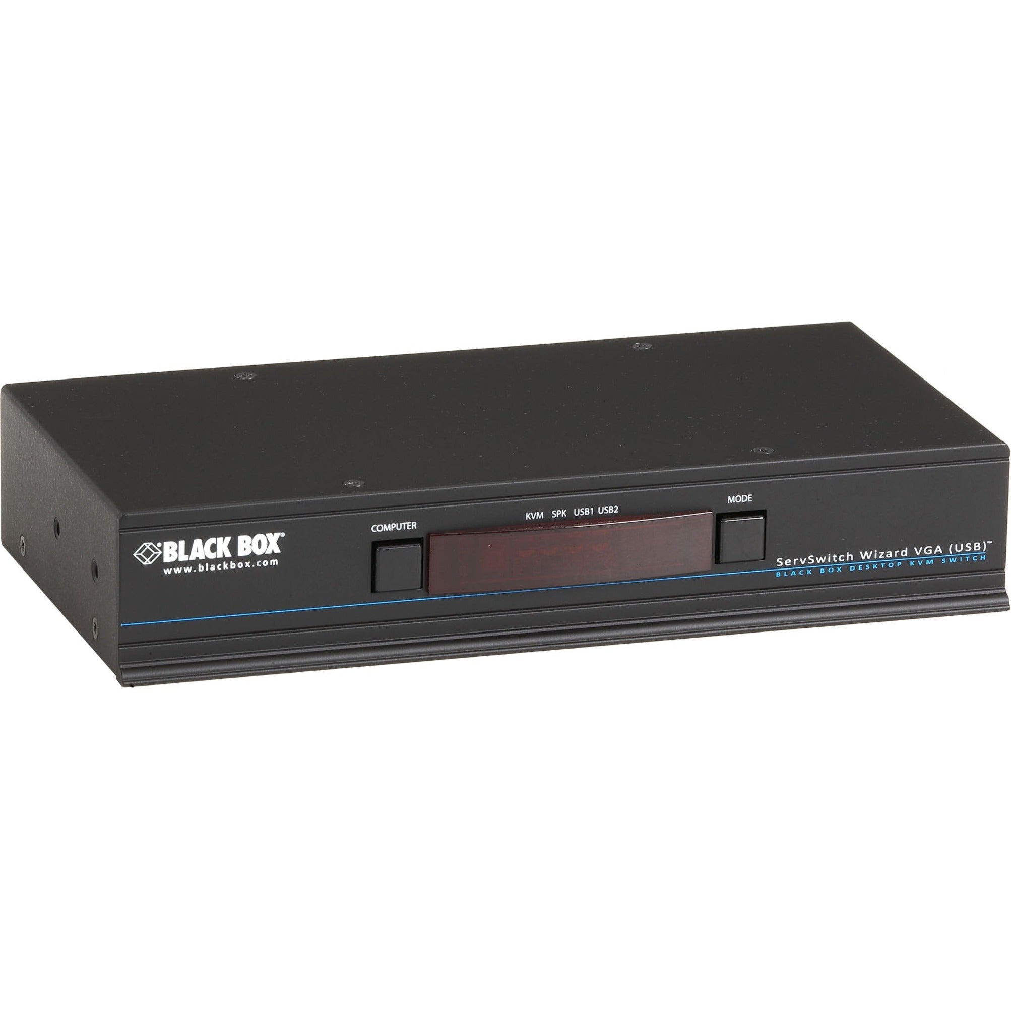 Black Box KV3004A ServSwitch Wizard VGA, USB, Single-Head Video KVM Switchbox