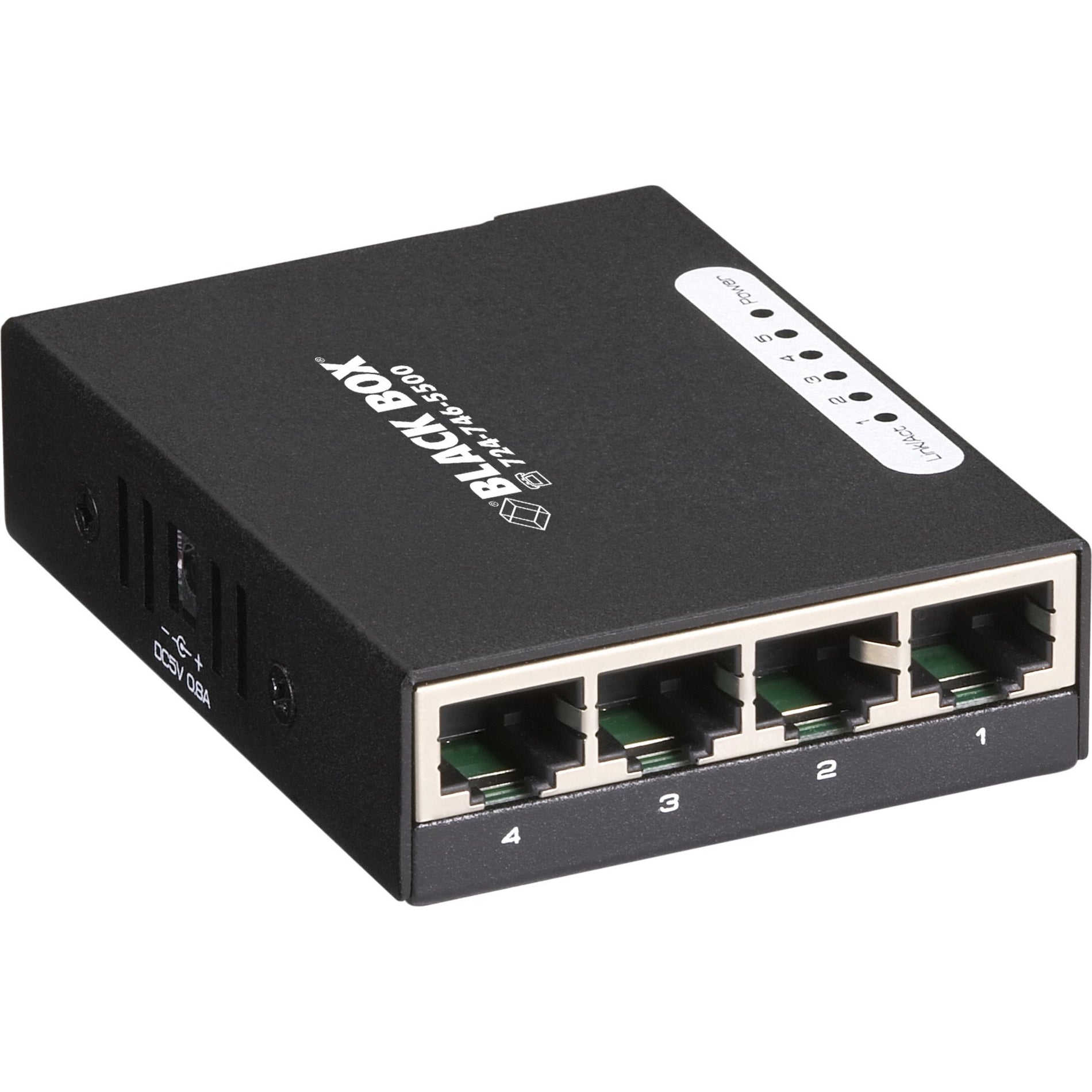Black Box LBS005A USB-Powered 10/100 5-Port Switch, Compact and Convenient Ethernet Switch