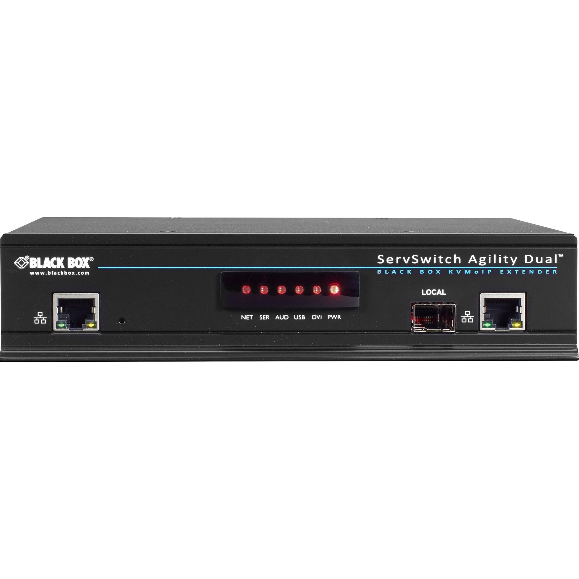Black Box ACR1002A-T ServSwitch Agility Dual-Head or Dual-Link Transmitter, KVM Extender Transmitter, WQUXGA, 2560 x 1600, 2 Year Warranty