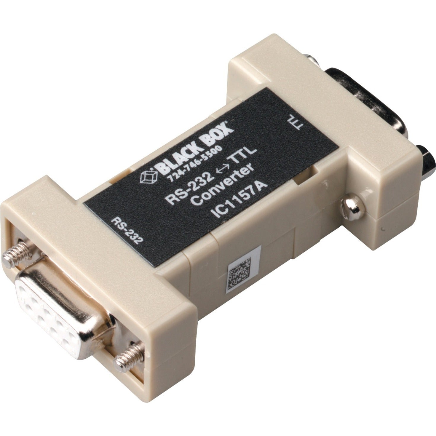 Black Box IC1157A RS-232 to TTL Bidirectional Converter, DB9 - Data Transfer Adapter