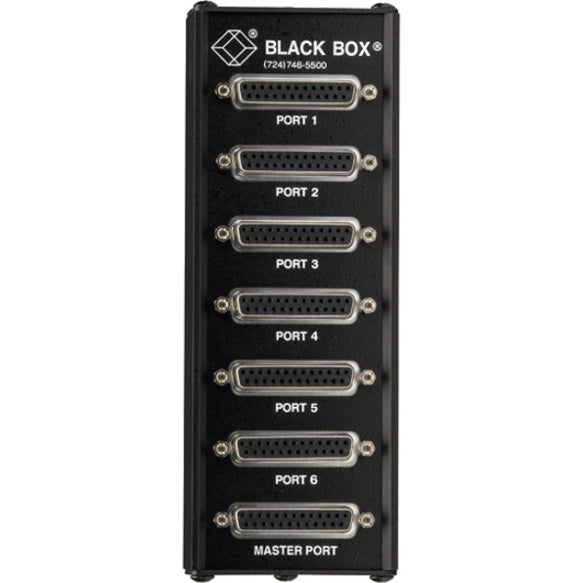Black Box TL074A-R4 6-Port (MS-6) Modem Splitter, Signal Splitter for Synchronous or Asynchronous DTE and DCE Interfaces