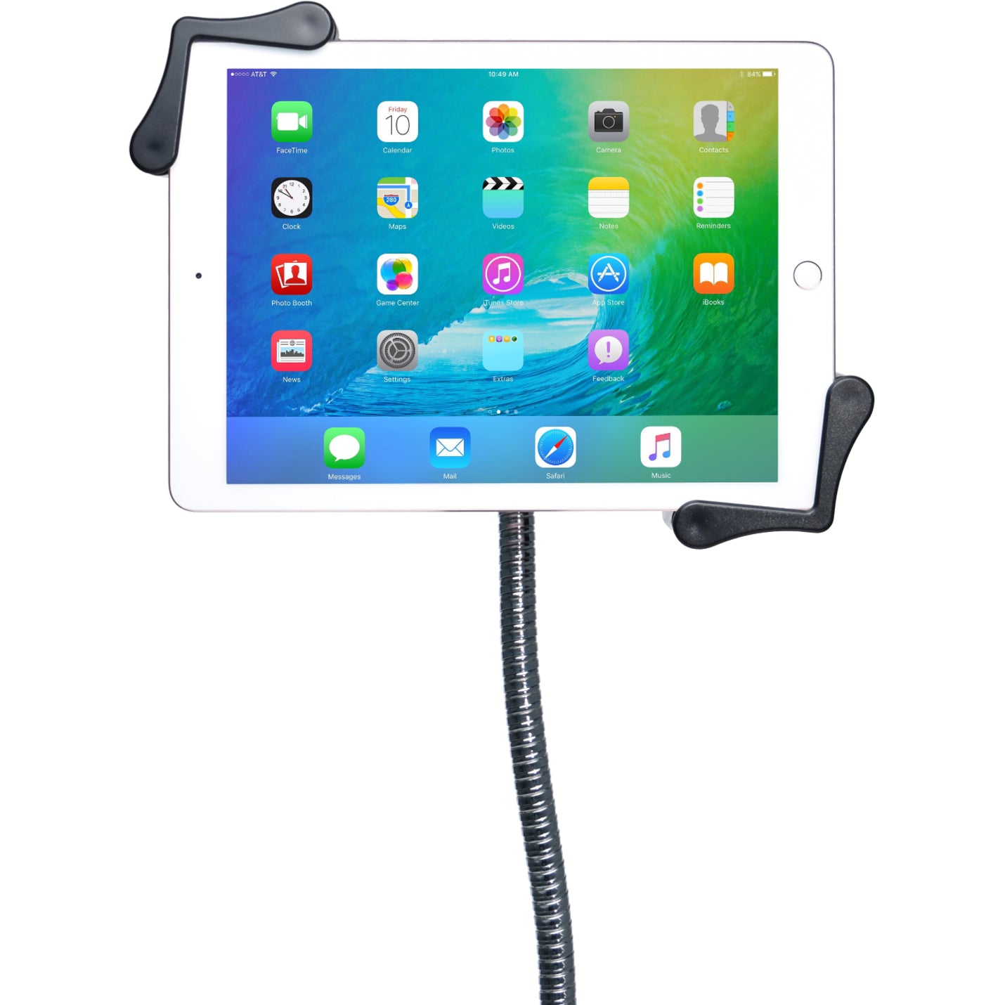 CTA Digital Height-Adjustable Gooseneck Floor Stand for 7-13 Inch Tablets (PAD-AFS) Alternate-Image9 image
