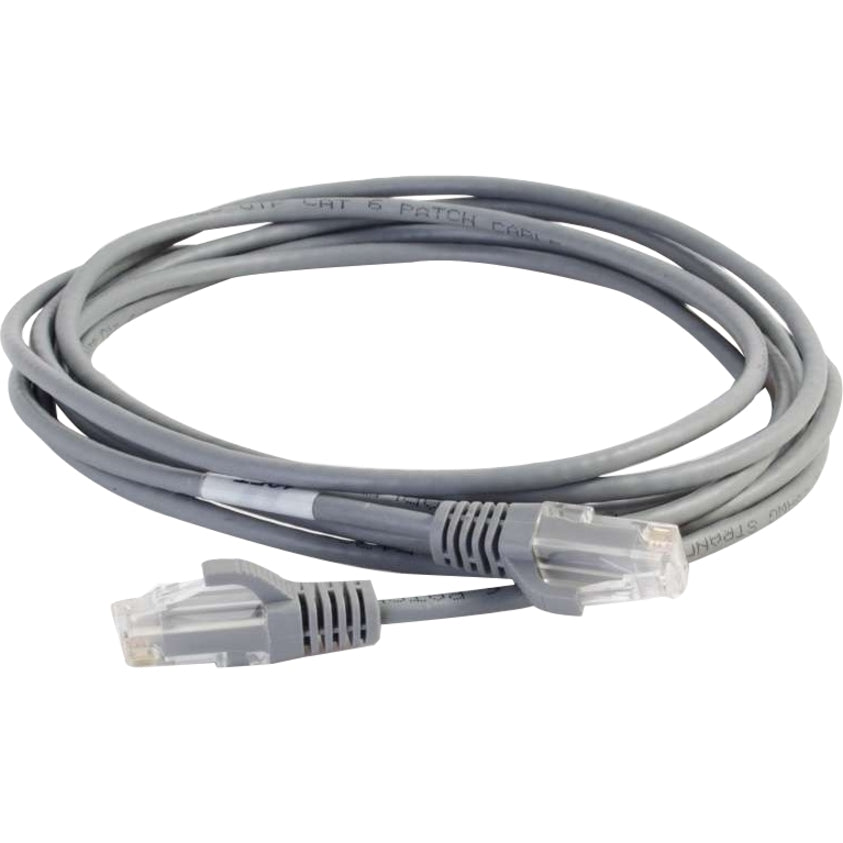C2G 01085 1ft Cat6 Ethernet Cable - Slim, Gray, Snagless, UTP, Molded, Lifetime Warranty