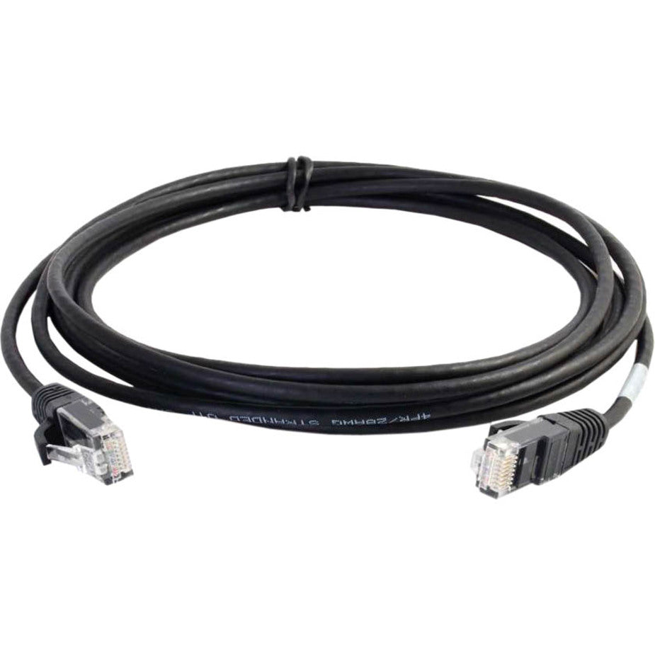 C2G 01107 8ft Cat6 Slim Snagless Unshielded (UTP) Ethernet Cable, Black - High-Speed Internet Connection