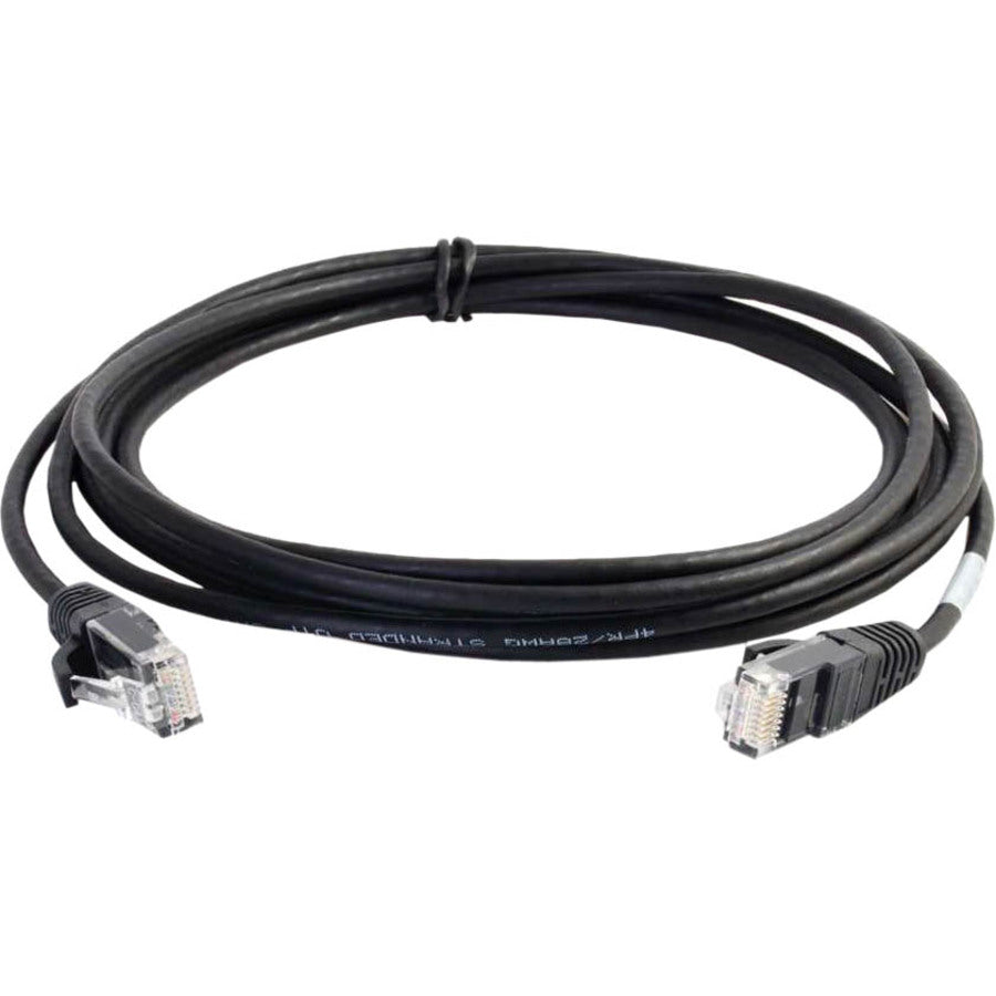 C2G 01109 10ft Cat6 Snagless Unshielded (UTP) Slim Network Patch Cable, Black