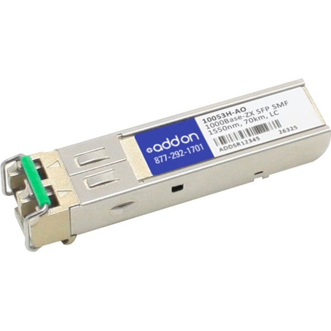AddOn 10053H-AO SFP (mini-GBIC) Module, 1000BASE-ZX SMF LC 80KM, Gigabit Ethernet